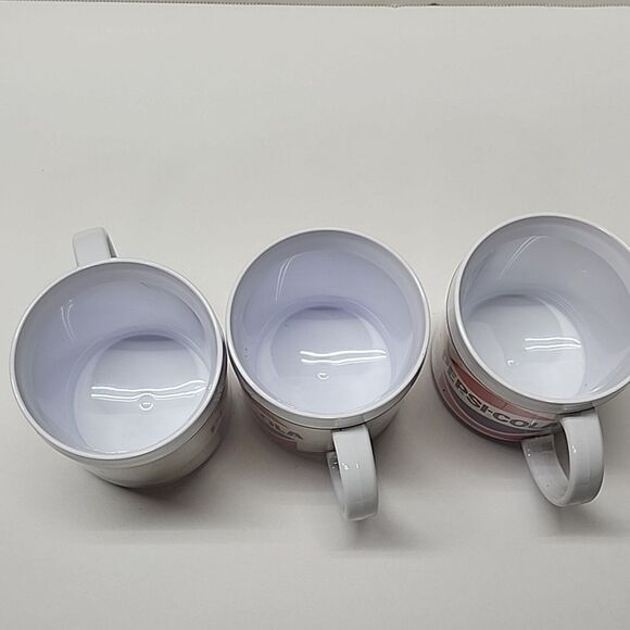Rare Vintage Pepsi Plastic Coffee Cups Mugs Set of 3  Made In USA - Picture 8 of 11